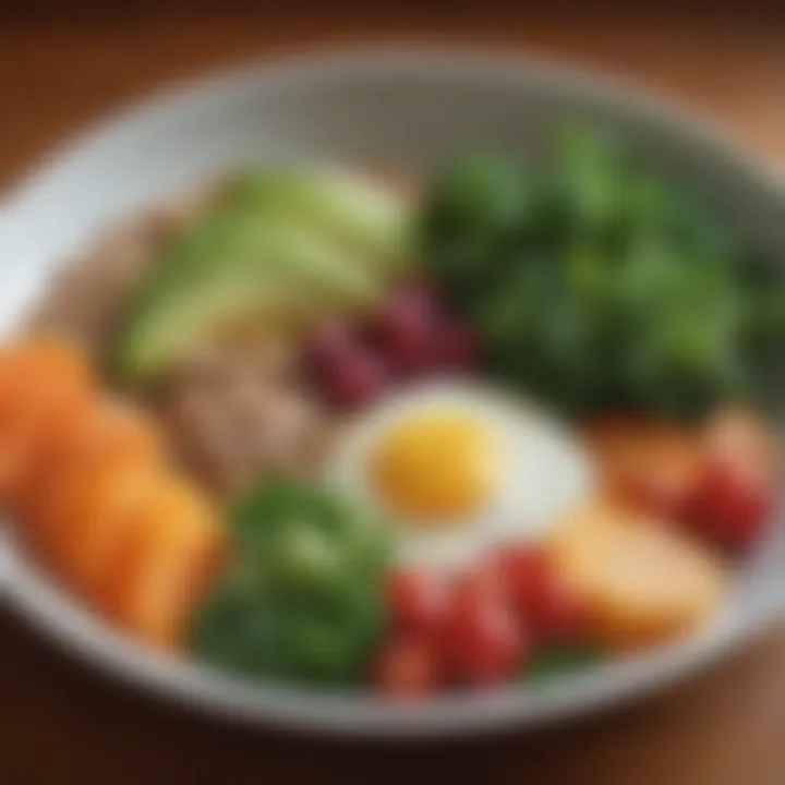 Close-up of a healthy meal emphasizing the importance of whole foods