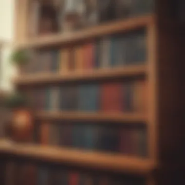 A collection of influential history books on a wooden shelf