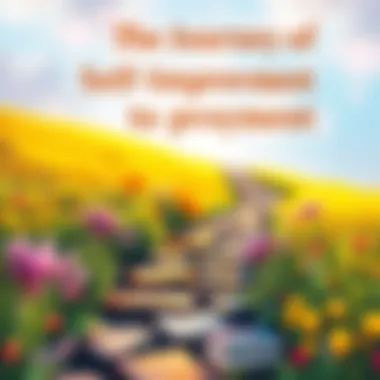 A pathway symbolizing the journey of self-improvement