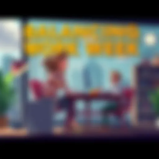 Conceptual representation of a balanced lifestyle