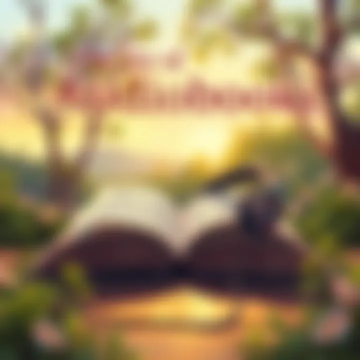 The Joy of Audiobooks A serene setting with an open book and headphones symbolizing audiobooks
