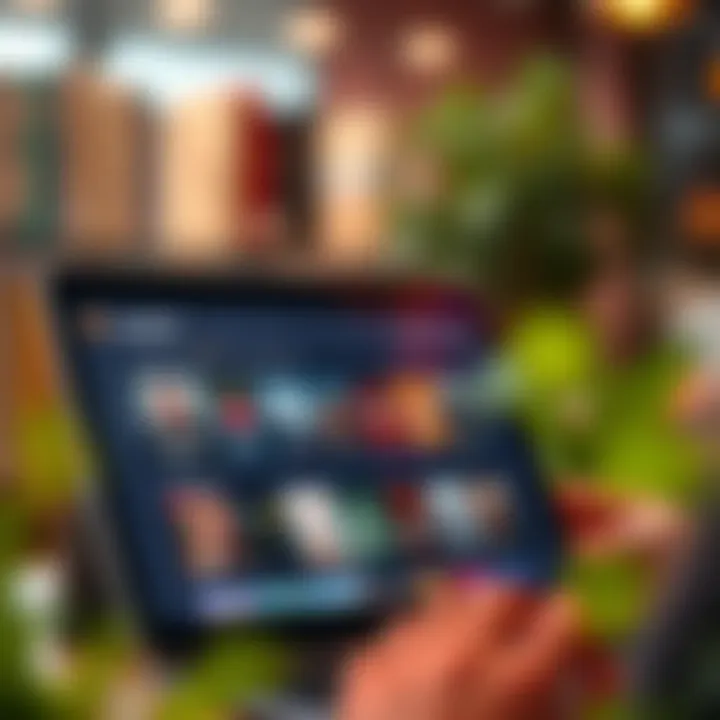 Navigating Audible's Offerings A digital interface showcasing Audible's audiobook selection