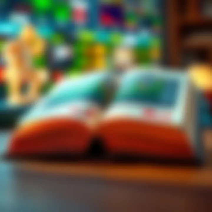 Stock Market Insights from Free Literature An open book with stock market graphs and data