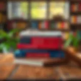 A Study of Harvard Business Materials Harvard Business School textbooks on a wooden table