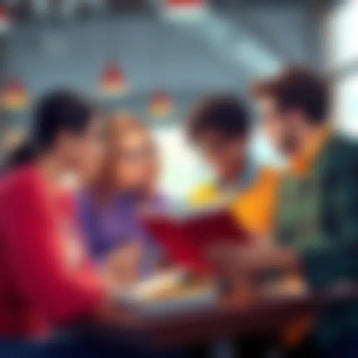 Collaborative Learning through Case Analysis Group of students discussing case studies