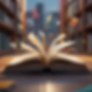 The Dynamic Nature of Knowledge An open book with pages fluttering in the breeze, signifying the dynamic nature of knowledge