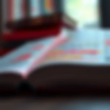 Key Insights in Leadership A close-up of an open book with highlighted passages on leadership