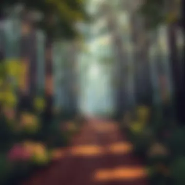 Navigating the Journey A pathway leading through a dense forest, symbolizing the journey of personal growth