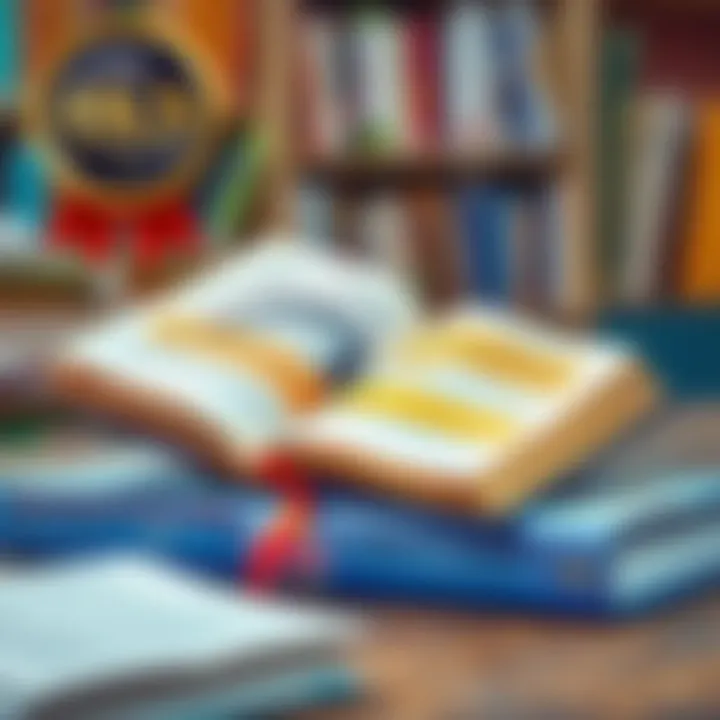 Engaging with Literature: Notes and Highlights An open book with highlighted passages and notes