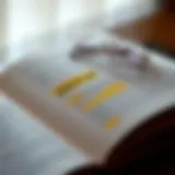 A close-up of an open book with highlighted passages on seduction