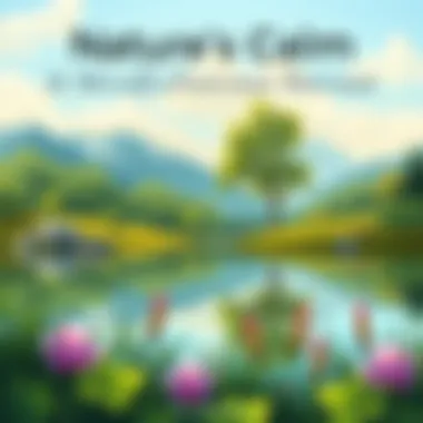 Nature's Calm: A Mindful Retreat A serene nature scene reflecting tranquility and mindfulness