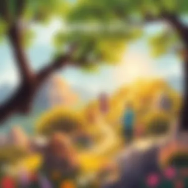 The Journey of Mindful Growth Illustration of the journey of personal growth through mindfulness