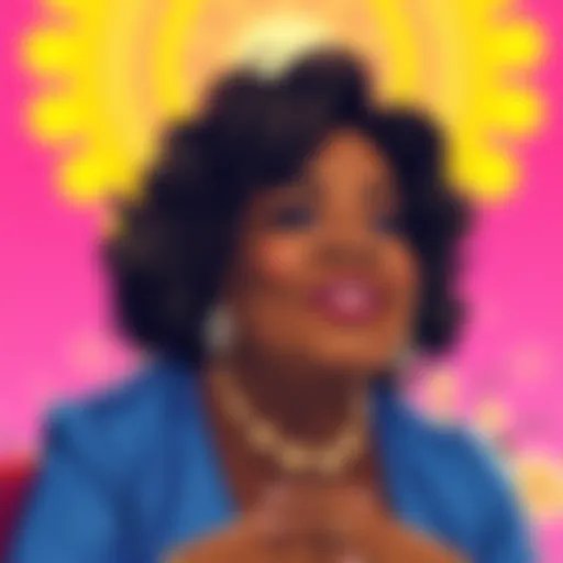 Oprah Winfrey reflecting on her journey through trauma