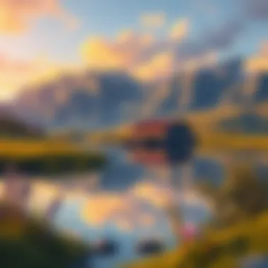 A serene landscape representing personal growth and reflection