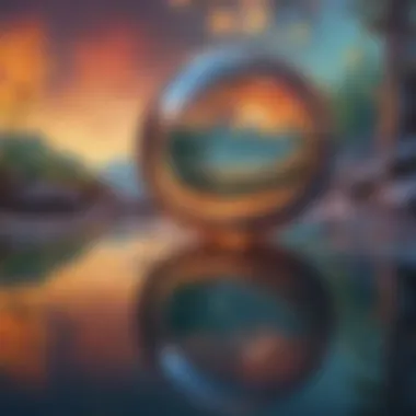 Art of Reflection Abstract art representing deep reflection