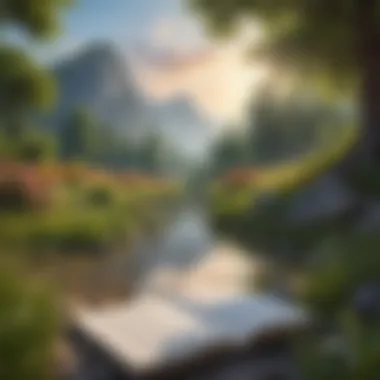 Nature of Thought A serene landscape symbolizing contemplation