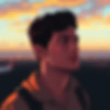 Reflections of Life A person gazing thoughtfully into the distance