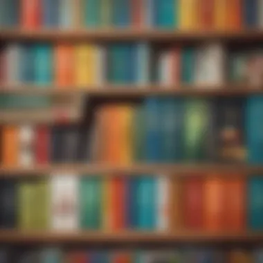 Diverse Self-Help Titles A collection of self-help books on a shelf