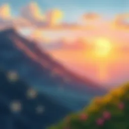 A serene landscape evoking tranquility and stillness