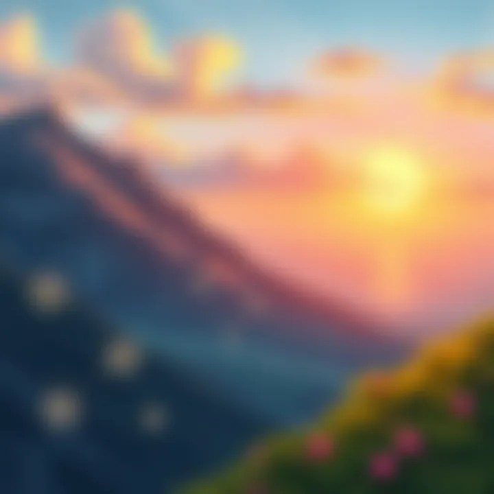 A serene landscape evoking tranquility and stillness