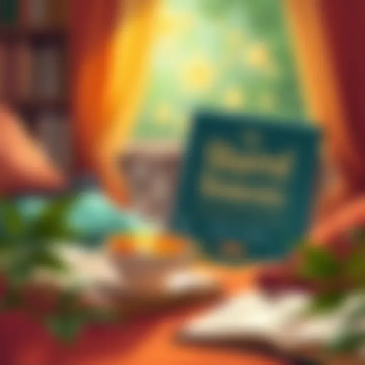 Shared Moments A cozy setting with a book and a cup of tea, representing shared experiences