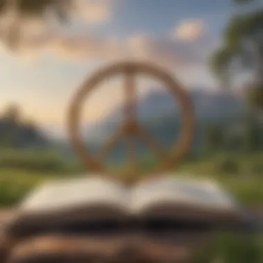 Symbol of Peace and Healing A serene landscape symbolizing peace and healing