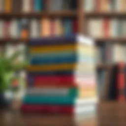 A stack of influential self-improvement books