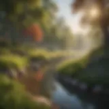 A serene landscape symbolizing tranquility and growth