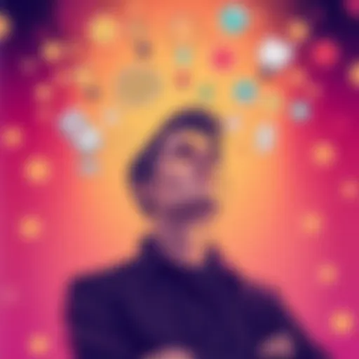 A person contemplating strategic business ideas