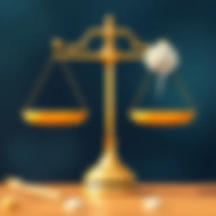 Balance of Emotions and Rationality A conceptual image showing a balance scale with emotions on one side and rational thoughts on the other