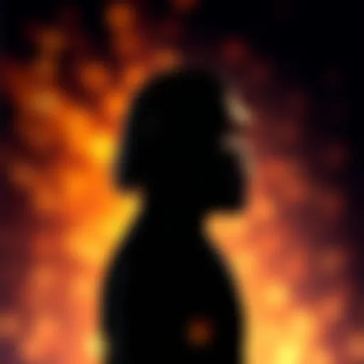 An illustration depicting the duality of the mind with a chimp and a human silhouette