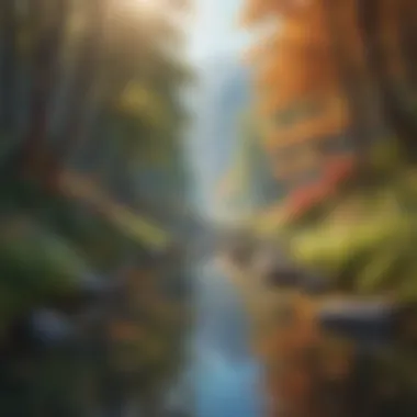 Nature's Beauty and Discomfort A serene landscape showcasing nature's beauty