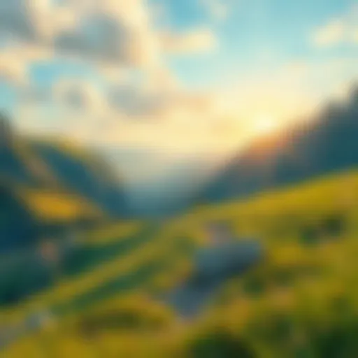 A serene landscape symbolizing purpose and clarity