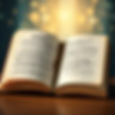 Wisdom in Words An open book with quotes written on the pages, representing knowledge and wisdom