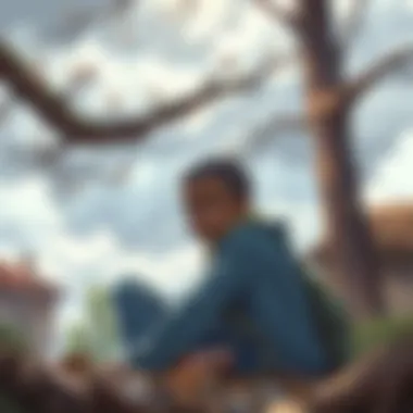 Resilience Amidst Adversity A thought-provoking depiction of resilience against poverty