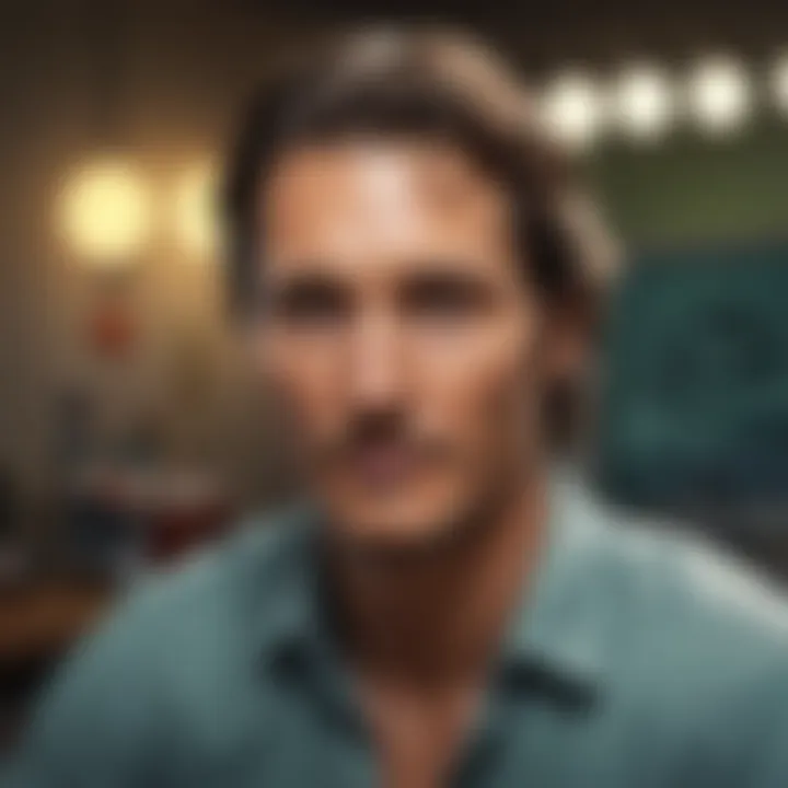 Matthew McConaughey recording the Greenlights audiobook