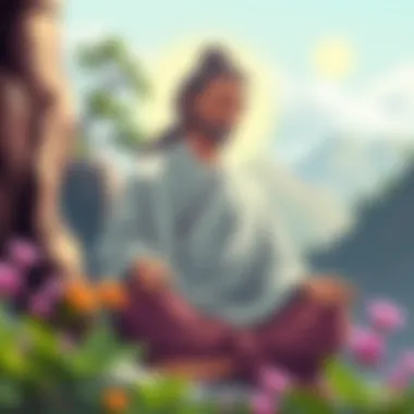 Journey to Self-Discovery A meditative figure embodying self-awareness