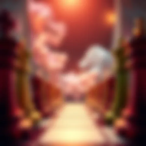 An intricate chessboard symbolizing strategy and power dynamics