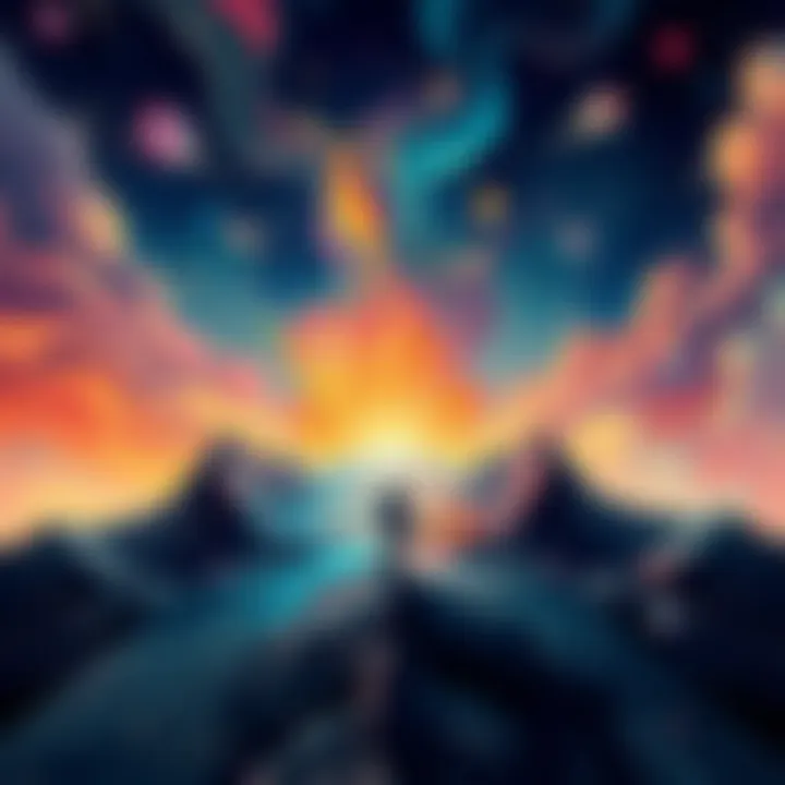 Ethical Crossroads in the Pursuit of Power An abstract representation of ethical dilemmas in power