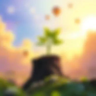 A symbolic representation of growth from embracing flaws