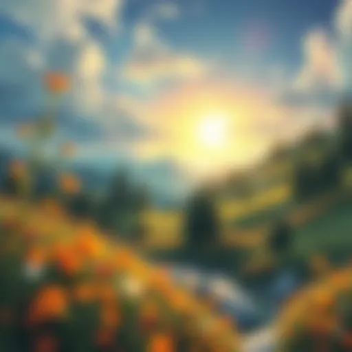 A serene landscape symbolizing self-discovery
