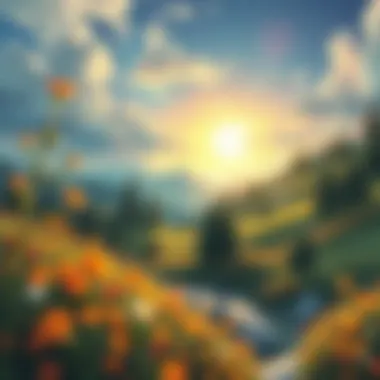 A Journey Within A serene landscape symbolizing self-discovery