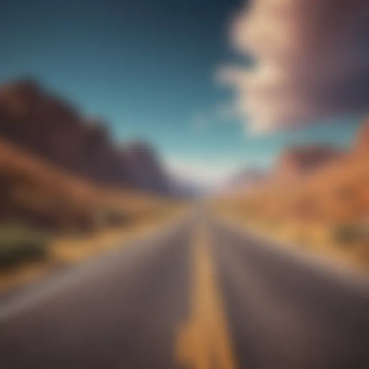 An open road stretching into the horizon, representing the journey of motivation