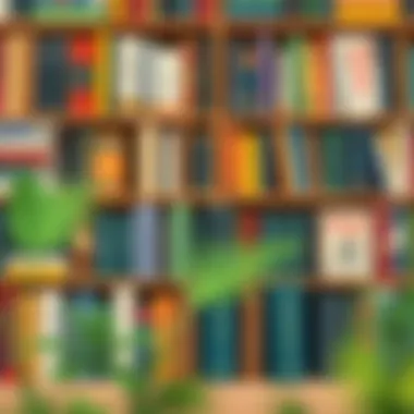 A bookshelf filled with diverse audiobooks.