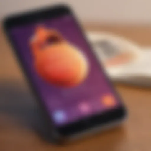 Visual representation of audiobook apps on a smartphone