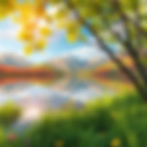 Nature's Reflection on Purpose A serene landscape representing personal growth