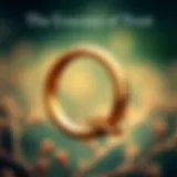 Symbol of trust represented by two intertwining rings