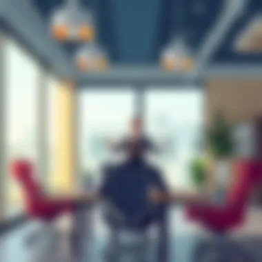 Influence in a Contemporary Office Setting Contemporary office setting illustrating influence