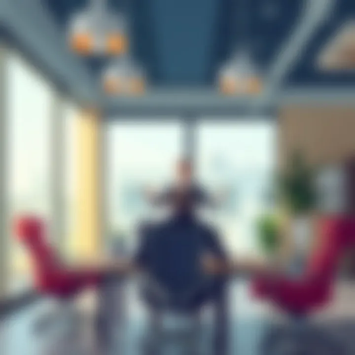 Influence in a Contemporary Office Setting Contemporary office setting illustrating influence