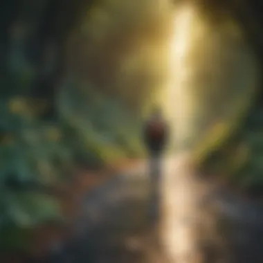 Navigating the Personal Growth Journey Illustration depicting personal growth journey